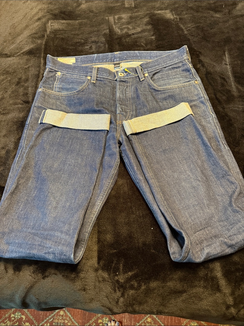 NWOT Wallace and Barnes of New York rigid Japanese slim fit denim pants 31-32